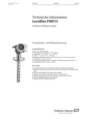 Endress+Hauser Levelflex FMP55 Technische Information