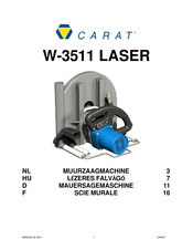 Carat W-3511 LASER Bedienungsanleitung
