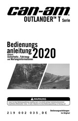 BRP can-am OUTLANDER T-Serie 2020 Bedienungsanleitung