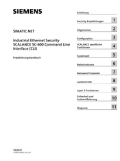 Siemens SIMATIC NET SCALANCE SC-600 Projektierungshandbuch