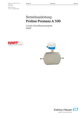 Endress+Hauser Proline Promass A 500 Betriebsanleitung