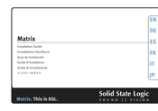 Solid State Logic Matrix Installationshandbuch