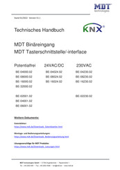 MDT KNX BE-04000.02 Technisches Handbuch