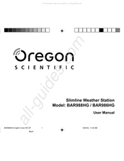 Oregon Scientific BAR 988 HG Bedienungsanleitung