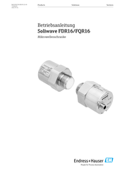 Endress+Hauser Soliwave FDR16 Betriebsanleitung