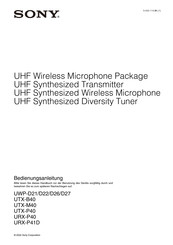 Sony UWP-D21 Bedienungsanleitung