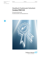Endress+Hauser Cerabar PMC51B Sicherheitshandbuch