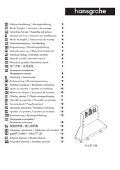 HANSGROHE 1343718-Serie Gebrauchsanleitung, Montageanleitung