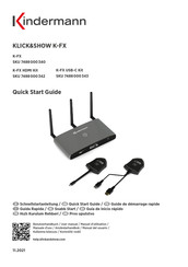 Kindermann KLICK&SHOW K-FX HDMI Kit Schnellstartanleitung