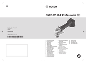 Bosch GSC 18V-16 E Professional Originalbetriebsanleitung