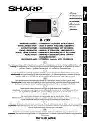 Sharp R-209 Bedienungsanleitung Mit Kochbuch