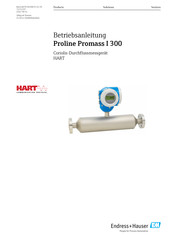 Endress+Hauser Proline Promass I 300 Betriebsanleitung