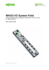 WAGO 765-1505/100-000 Produkthandbuch