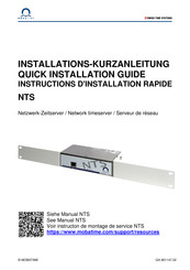Mobatime NTS Installations-Kurzanleitung