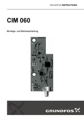 Grundfos CIM 060 Montage- Und Betriebsanleitung