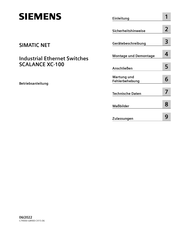 Siemens SIMATIC NET SCALANCE XC-100 Betriebsanleitung