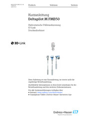 Endress+Hauser Deltapilot M FMB50 Kurzanleitung