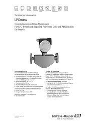 Endress+Hauser LPGmass Technische Information