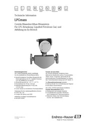 Endress+Hauser LPGmass Technische Information