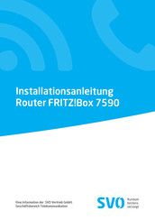 AVM FRITZ!Box 7590 Installationsanleitung
