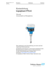 Endress+Hauser Liquiphant FTL41 Kurzanleitung