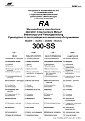 Ingersoll-Rand RA-SS Serie Bedienungs- Und Wartungsanleitung