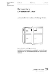 Endress+Hauser Liquistation CSF48 Kurzanleitung