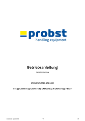 probst STS-33-F-EASY Betriebsanleitung