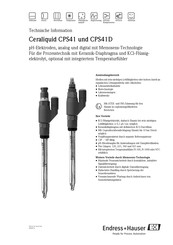 Endress+Hauser Ceraliquid CPS41 Technische Information