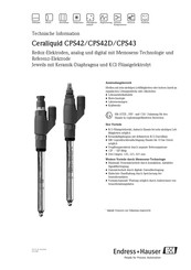Endress+Hauser Ceraliquid CPS42 Technische Information