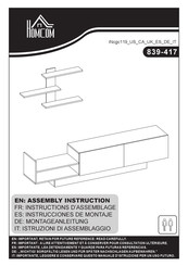 HOMCOM 839-417 Montageanleitung