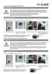 clage DSX Touch Austauschanleitung
