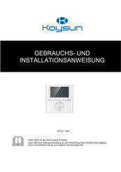 Kaysun KC-03.1 SPS Gebrauchs- Und Installationsanweisung