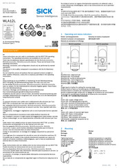 SICK WLA12L Schnellstartanleitung