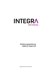 INTEGRA Metering AMBUS CMe3100 Bedienungsanleitung