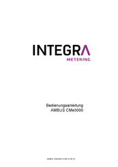INTEGRA Metering AMBUS CMe3000 Bedienungsanleitung