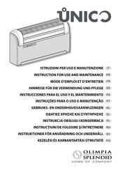 Olimpia splendid UNICO Edge 30 Hinweise Für Die Verwendung Und Pflege