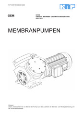 KNF N0150.3APE Original - Betriebs- Und Montageanleitung