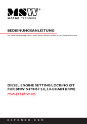 MSW Motor Technics MSW-ETT-BMW-105 Bedienungsanleitung