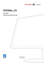 ViewSonic ColorPro VP2468a H2 Bedienungsanleitung