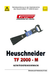 Comer TF 2000-M Betriebsanleitung