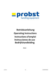 probst PW-III Betriebsanleitung