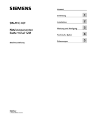 Siemens SIMATIC NET Busterminal 12M Betriebsanleitung