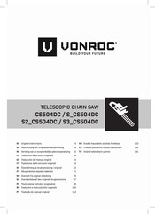 VONROC S3 CS504DC Bersetzung Der Originalbetriebsanleitung