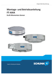 SCHUNK FT-AXIA80-DUAL SI-500-20 Montage- Und Betriebsanleitung