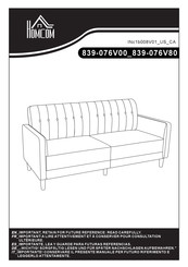 HOMCOM 839-076V00 Montageanleitung