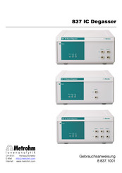 Metrohm 837 IC Eluent Degasser Gebrauchsanweisung