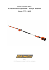 Riwall PRO RAPH 5240 Handbuch