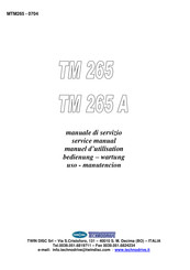 Twin Disc TM 265 Bedienung Und Wartung
