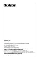Bestway 68094 Benutzerhandbuch